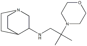 N-[2-methyl-2-(morpholin-4-yl)propyl]-1-azabicyclo[2.2.2]octan-3-amine 结构式