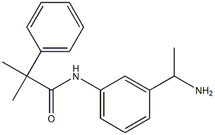 N-[3-(1-aminoethyl)phenyl]-2-methyl-2-phenylpropanamide 结构式