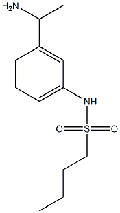 N-[3-(1-aminoethyl)phenyl]butane-1-sulfonamide 结构式