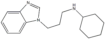 N-[3-(1H-1,3-benzodiazol-1-yl)propyl]cyclohexanamine 结构式