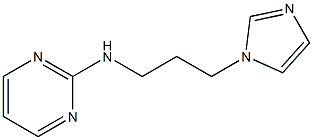 N-[3-(1H-imidazol-1-yl)propyl]pyrimidin-2-amine 结构式