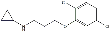 N-[3-(2,5-dichlorophenoxy)propyl]cyclopropanamine 结构式