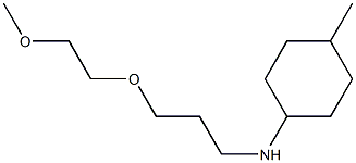 N-[3-(2-methoxyethoxy)propyl]-4-methylcyclohexan-1-amine 结构式