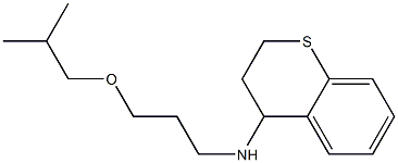 N-[3-(2-methylpropoxy)propyl]-3,4-dihydro-2H-1-benzothiopyran-4-amine 结构式