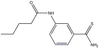 N-[3-(aminocarbonothioyl)phenyl]pentanamide 结构式