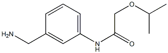 N-[3-(aminomethyl)phenyl]-2-(propan-2-yloxy)acetamide 结构式