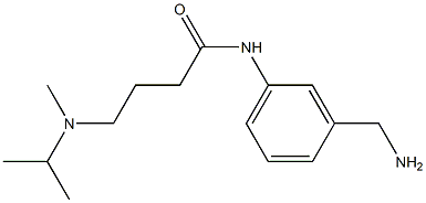 N-[3-(aminomethyl)phenyl]-4-[isopropyl(methyl)amino]butanamide 结构式