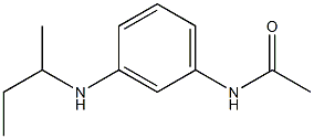 N-[3-(butan-2-ylamino)phenyl]acetamide 结构式