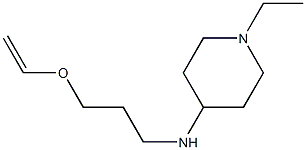 N-[3-(ethenyloxy)propyl]-1-ethylpiperidin-4-amine 结构式