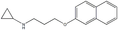 N-[3-(naphthalen-2-yloxy)propyl]cyclopropanamine 结构式