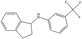 N-[3-(trifluoromethyl)phenyl]-2,3-dihydro-1H-inden-1-amine 结构式