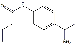 N-[4-(1-aminoethyl)phenyl]butanamide 结构式