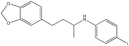 N-[4-(2H-1,3-benzodioxol-5-yl)butan-2-yl]-4-iodoaniline 结构式