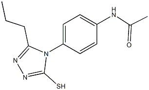 N-[4-(3-propyl-5-sulfanyl-4H-1,2,4-triazol-4-yl)phenyl]acetamide 结构式