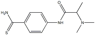 N-[4-(aminocarbonothioyl)phenyl]-2-(dimethylamino)propanamide 结构式