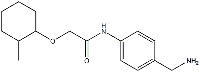 N-[4-(aminomethyl)phenyl]-2-[(2-methylcyclohexyl)oxy]acetamide 结构式