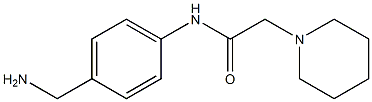 N-[4-(aminomethyl)phenyl]-2-piperidin-1-ylacetamide 结构式