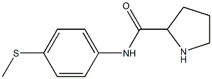 N-[4-(methylsulfanyl)phenyl]pyrrolidine-2-carboxamide 结构式