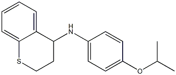 N-[4-(propan-2-yloxy)phenyl]-3,4-dihydro-2H-1-benzothiopyran-4-amine 结构式