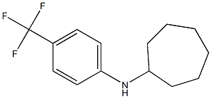 N-[4-(trifluoromethyl)phenyl]cycloheptanamine 结构式