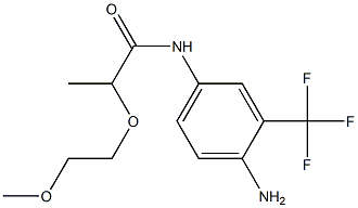 N-[4-amino-3-(trifluoromethyl)phenyl]-2-(2-methoxyethoxy)propanamide 结构式