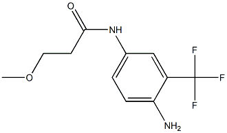 N-[4-amino-3-(trifluoromethyl)phenyl]-3-methoxypropanamide 结构式