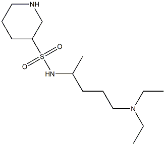 N-[5-(diethylamino)pentan-2-yl]piperidine-3-sulfonamide 结构式