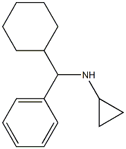 N-[cyclohexyl(phenyl)methyl]cyclopropanamine 结构式