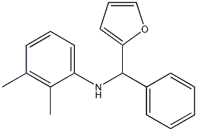 N-[furan-2-yl(phenyl)methyl]-2,3-dimethylaniline 结构式