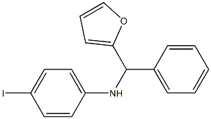 N-[furan-2-yl(phenyl)methyl]-4-iodoaniline 结构式