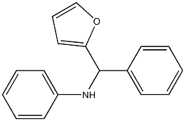 N-[furan-2-yl(phenyl)methyl]aniline 结构式