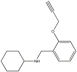 N-{[2-(prop-2-yn-1-yloxy)phenyl]methyl}cyclohexanamine 结构式