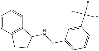 N-{[3-(trifluoromethyl)phenyl]methyl}-2,3-dihydro-1H-inden-1-amine 结构式