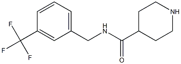 N-{[3-(trifluoromethyl)phenyl]methyl}piperidine-4-carboxamide 结构式