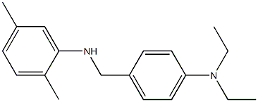 N-{[4-(diethylamino)phenyl]methyl}-2,5-dimethylaniline 结构式