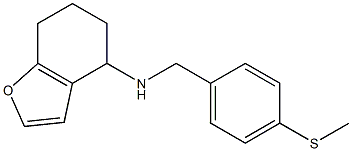 N-{[4-(methylsulfanyl)phenyl]methyl}-4,5,6,7-tetrahydro-1-benzofuran-4-amine 结构式