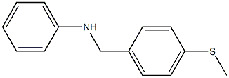 N-{[4-(methylsulfanyl)phenyl]methyl}aniline 结构式