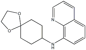 N-{1,4-dioxaspiro[4.5]decan-8-yl}quinolin-8-amine 结构式