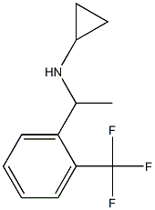 N-{1-[2-(trifluoromethyl)phenyl]ethyl}cyclopropanamine 结构式