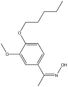 N-{1-[3-methoxy-4-(pentyloxy)phenyl]ethylidene}hydroxylamine 结构式