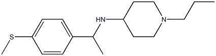 N-{1-[4-(methylsulfanyl)phenyl]ethyl}-1-propylpiperidin-4-amine 结构式