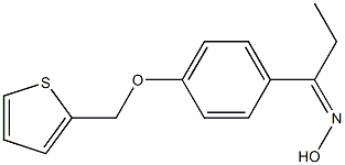 N-{1-[4-(thiophen-2-ylmethoxy)phenyl]propylidene}hydroxylamine 结构式