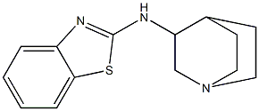 N-{1-azabicyclo[2.2.2]octan-3-yl}-1,3-benzothiazol-2-amine 结构式