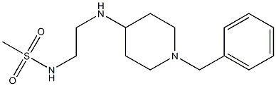 N-{2-[(1-benzylpiperidin-4-yl)amino]ethyl}methanesulfonamide 结构式