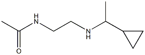 N-{2-[(1-cyclopropylethyl)amino]ethyl}acetamide 结构式