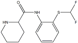 N-{2-[(difluoromethyl)sulfanyl]phenyl}piperidine-2-carboxamide 结构式