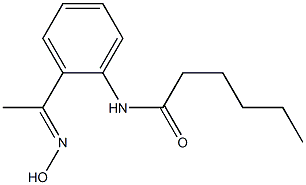 N-{2-[1-(hydroxyimino)ethyl]phenyl}hexanamide 结构式