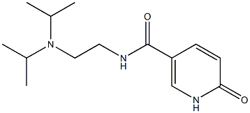 N-{2-[bis(propan-2-yl)amino]ethyl}-6-oxo-1,6-dihydropyridine-3-carboxamide 结构式