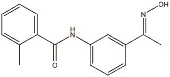 N-{3-[(1E)-N-hydroxyethanimidoyl]phenyl}-2-methylbenzamide 结构式