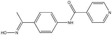 N-{4-[(1E)-N-hydroxyethanimidoyl]phenyl}isonicotinamide 结构式